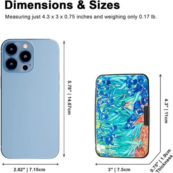 RFID Blocking Metal Credit Card Holder Slim Wallet Case for Women Men Travel - Picture 5 of 8